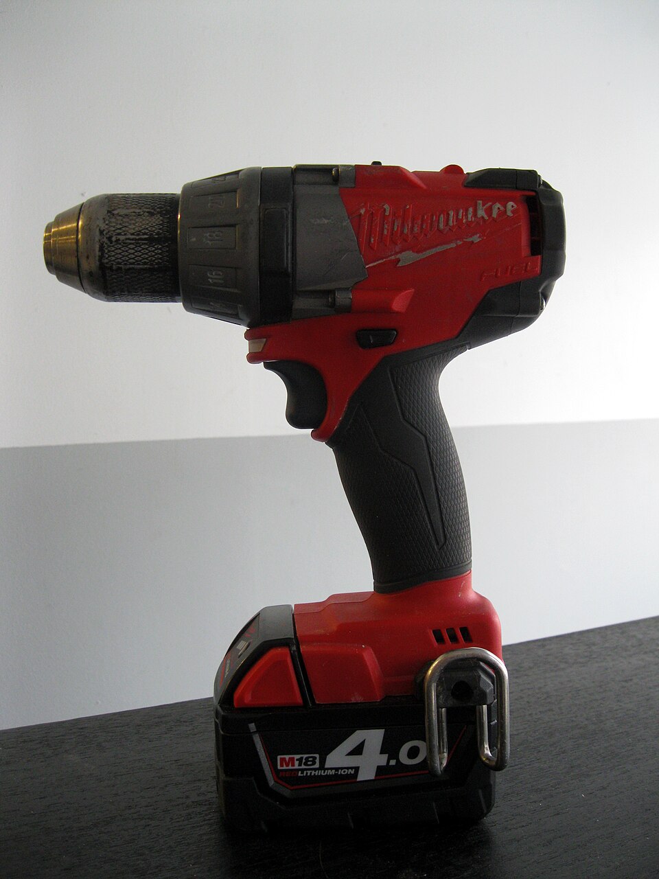 Example Milwaukee cordless tool; ask about the tools available for hire.